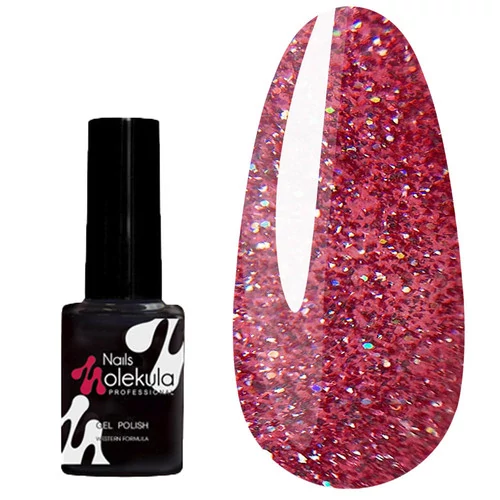 Гель-лак MOLEKULA GLINT TOUCH №GT02 розовый светоотражающий 6 мл (GT02)