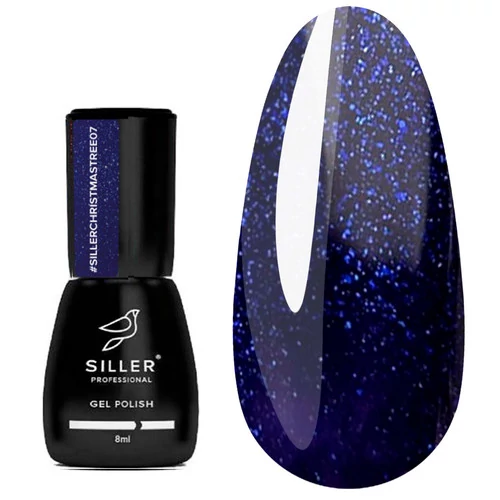 Гель-лак SILLER Christmas Tree №07 синий шиммер 8 мл (НФ-00020878)