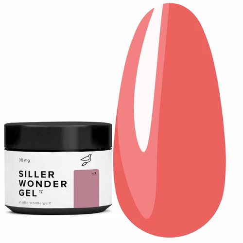 Гель для наращивания Siller UV/LED One Phase Wonder Gel №17 персиково-розовый 30 мл (НФ-00021885) - Фото №1