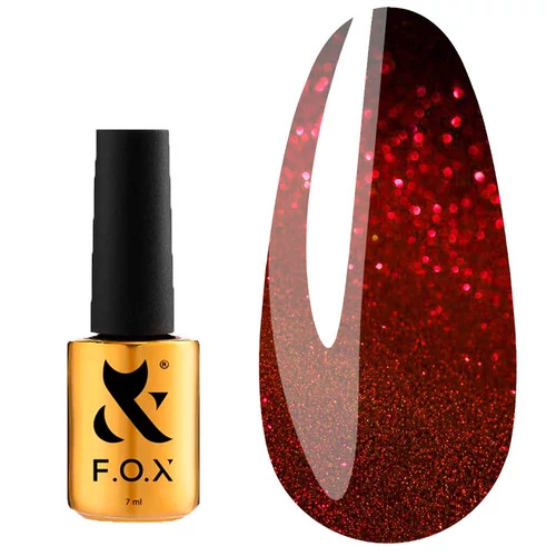 Гель-лак F.O.X Cat Eye Galaxy №002 огненный 7 мл (GPG-002) - Фото №1