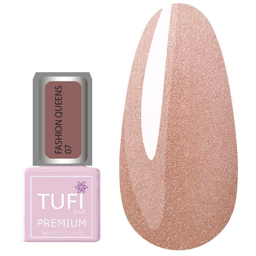 Гель-лак TUFI profi FASHION QUEENS 07 Бежевый блеск 8 мл (0318248)