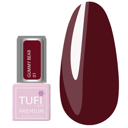 Гель-лак TUFI profi GUMMY BEAR 01 Ежевичное варенье 8 мл (0318252)