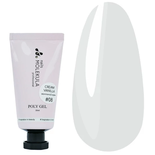 Полигель Molekula Nails №08 Cream Vanilla 30 мл (PG3008) - Фото №1