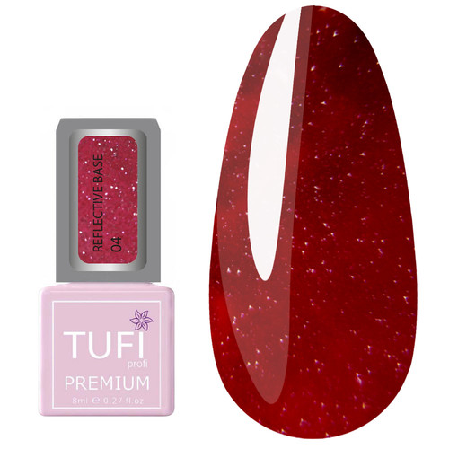 База TUFI profi REFLECTIVE BASE 04 Малиновый Закат 8 мл (0125391)
