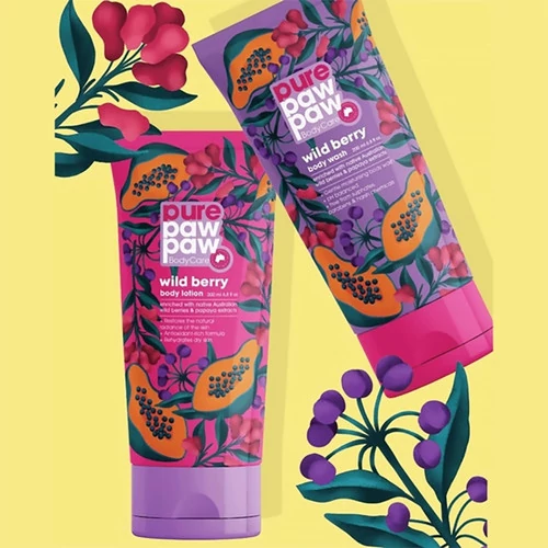 Гель для душа Pure Paw Paw Body Care Wild Berry Wash 200мл (9329401001173) - Фото №2