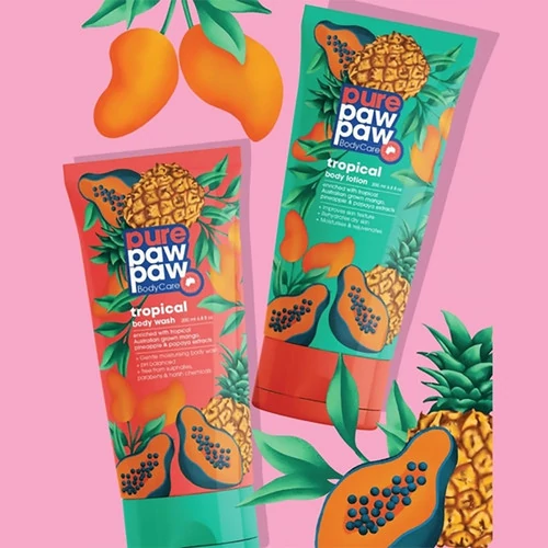 Лосьон для тела Pure Paw Paw Body Care Tropical Lotion 200 мл (9329401000961) - Фото №2