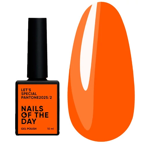Гель-лак NAILS OF THE DAY Let’s special Pantone2025/02 ярко неоновый оранжевый 10 мл (НФ-00022195) - Фото №1