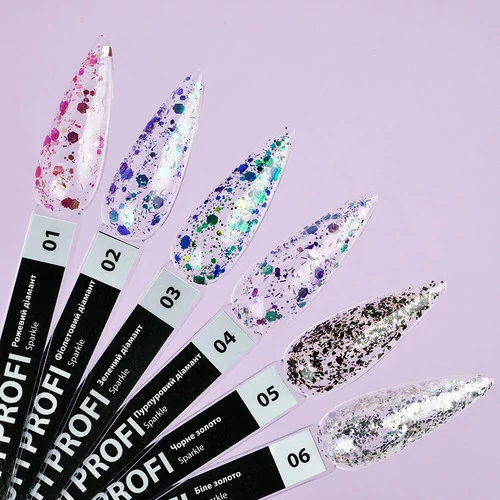 Гель-лак TUFI profi SPARKLE 02 Фиолетовый бриллиант 5 мл (0243529) - Фото №4