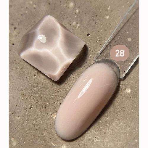 Гель для ногтей Dark Medium Gel №28 молочный беж холодный 30 мл (без кисти) (DMG2830) - Фото №3