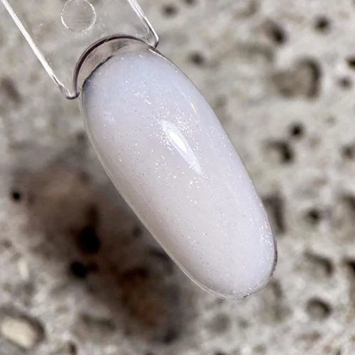 Гель для ногтей Dark Medium Gel №43 молочно-бежевый с блестками 15 мл (без кисти) (DMG4315) - Фото №3