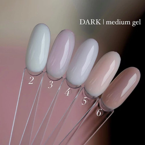 Гель для ногтей Dark Medium Gel №02 молочно-белый 15 мл (без кисти) (DMG0215) - Фото №3