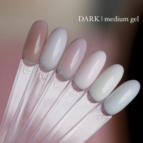 Гель для ногтей Dark Medium Gel №38 молочный крем 15 мл (без кисти) (DMG3815) - Фото №4