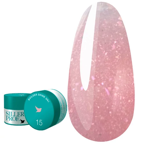 Гель для наращивания SILLER SHINE UKI №15 (банка) 15 мл (НФ-00022364) - Фото №1