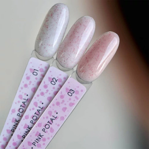 База Dark Pro Base Pink Potal 02 молочно-розовая с розовой поталью 15 мл (DPPB0215) - Фото №4