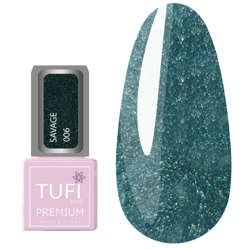 Гель-лак TUFI profi SAVAGE 06 Малахитовый туман 8 мл (0102190)