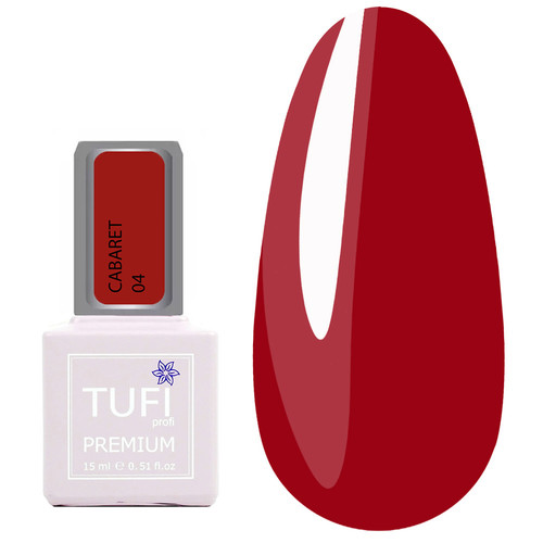 Гель-лак TUFI profi CABARET 04 Кармин 15 мл (0321342)