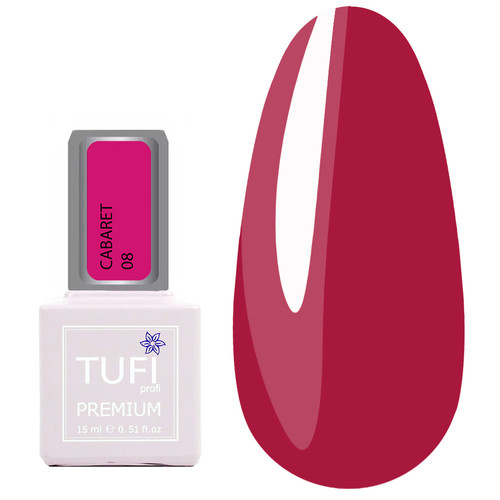Гель-лак TUFI profi CABARET 08 Малиновий 15 мл (0321346)