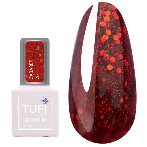 Гель-лак TUFI profi CABARET 26 Гламур 15 мл (0321358)