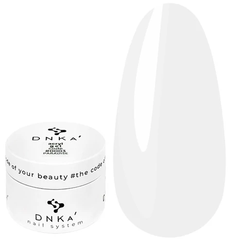 Акрил-гель DNKa Acryl Gel №0003 Paradise белый 30 мл (AGD0003) - Фото №1
