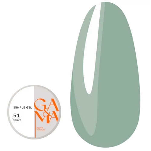 Гель для наращивания GA&MA Simple gel №051 Verve 15 мл (7703189) - Фото №1