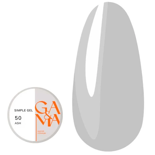 Гель для наращивания GA&MA Simple gel №050 Ash 15 мл (7703185) - Фото №1