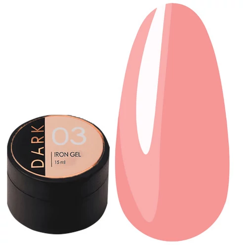 Гель-желе Dark Iron Gel №03 нюдово-розовый (более густой) 15 мл (DIG0315) - Фото №1