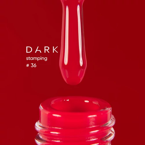 Лак для стемпинга Dark №36 феррари 10 мл (DS3610) - Фото №2