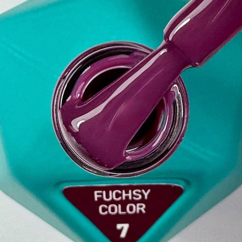 Гель-лак Victoria Avdeeva Fuchsy Color №07 темный фиолетово-фуксийный 12 мл (28001539) - Фото №2