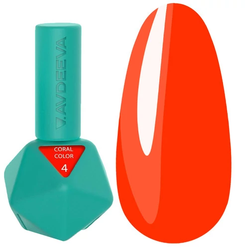 Гель-лак Victoria Avdeeva Coral Color №04 насыщенно кораллово-оранжевый 12 мл (28006695) - Фото №1