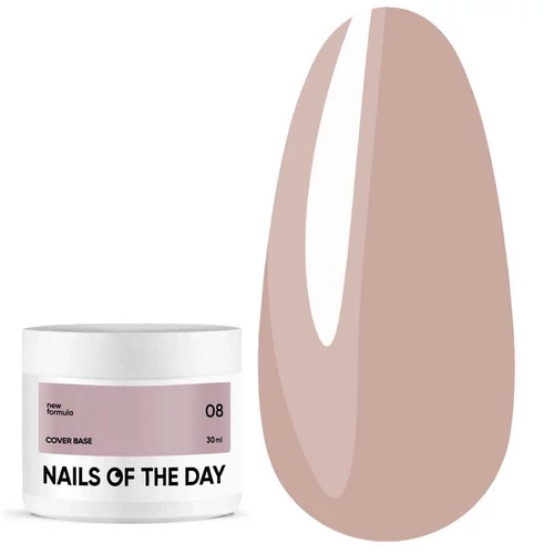 База для нігтів NAILS OF THE DAY Cover NEW Formula №08 капучино 30 мл (НФ-00019247) - Фото №1