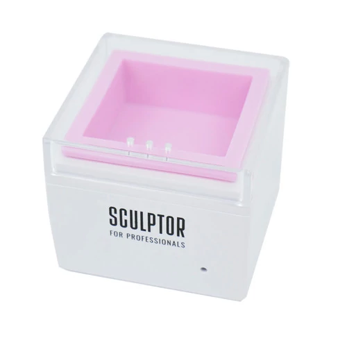 Воскоплав на аккумуляторе SCULPTOR "MINI WAX WARMER" профессиональный розовый - Фото №2