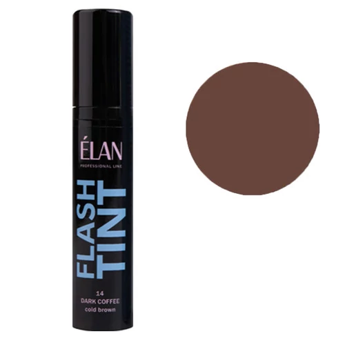 Система прямой окраски бровей ELAN "Flash Tint" 14 Dark Coffee - Фото №1