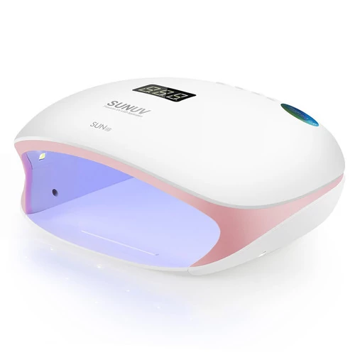 Лампа для маникюра UV/LED SUNUV Sun 4S 48 Вт бело-розовая (с кварцевыми диодами, оригинал) - Фото №3