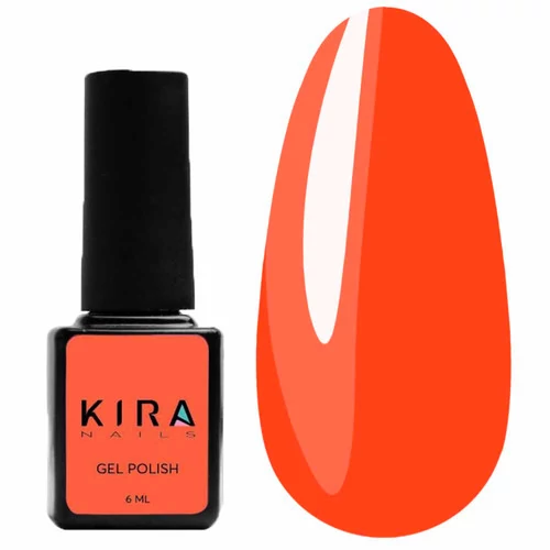 Гель-лак Kira Nails №106 светло-коралловый неоновый 6 мл (979106) - Фото №1