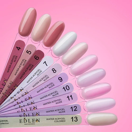 Акрил-гель Edlen Water Acrygel Nude №10 светло-сиреневый 30 мл (4000403010) - Фото №3
