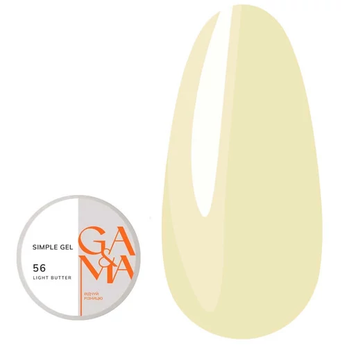 Гель для наращивания GA&MA Simple gel №056 Light Butter 15 мл (7703355) - Фото №1
