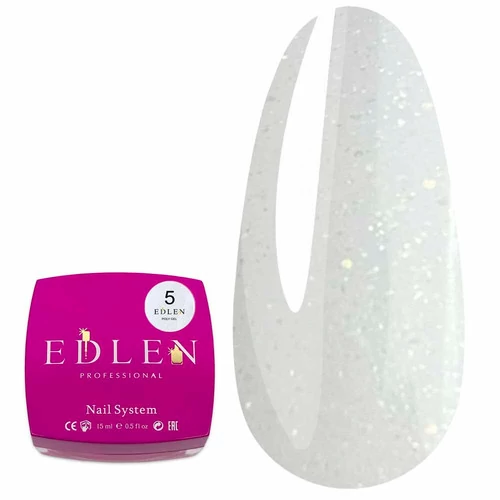 Полигель Edlen Poly gel №05 молочный, микроблеск 15 мл (4000410119) - Фото №1