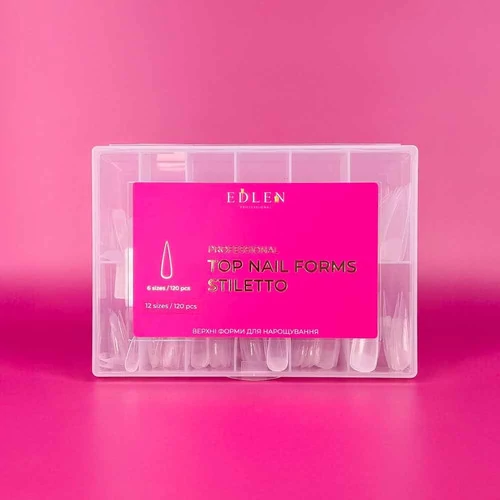 Верхние формы Edlen Professional Top nail Forms Stiletto 120 шт (4000402019) - Фото №3