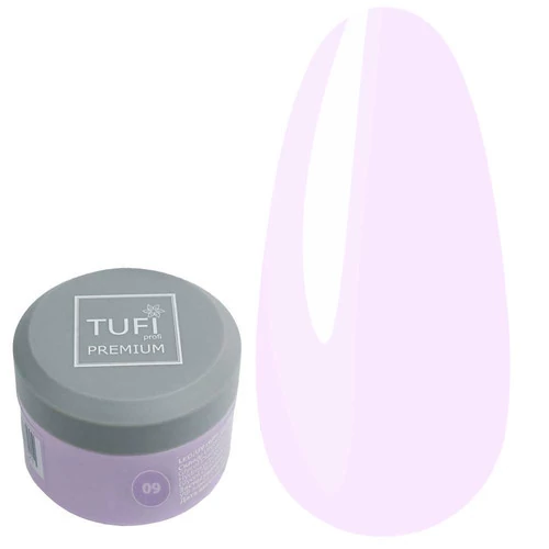 Гель для наращивания TUFI profi Builder Gel UV/LED 09 Milky Pink 15ml (0324497) - Фото №1