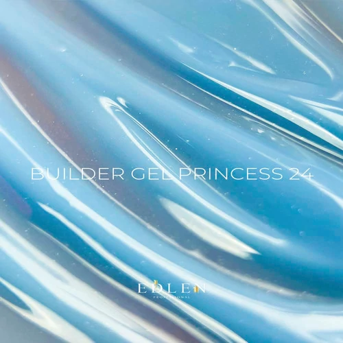 Гель для наращивания Edlen Builder gel Princess №24 нежно-голубой с мелким шиммером 15 мл (4000361128) - Фото №2