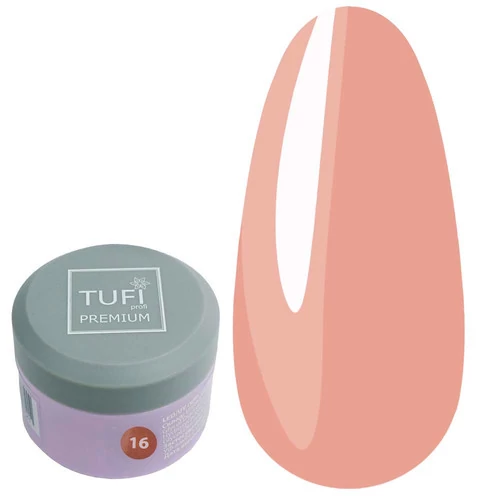 Гель для наращивания TUFI profi Builder Gel UV/LED 16 Apricot 15ml (0324504) - Фото №1