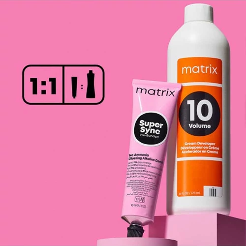 Тонер MATRIX Супер Синк Экстра Пре-Бондед на щелочной основе для окрашивания тон-в-тон без содержания аммиака 6NNG 90 мл (3474637317560) - Фото №3