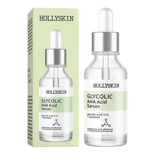 Сыворотка для лица HOLLYSKIN Glycolic AHA Acid Serum (0025h) - Фото №2