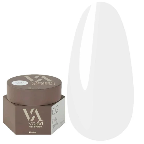 Гель-желе VALERI Jelly Gelly №02 молочный 15 мл (NVJG15-02) - Фото №1