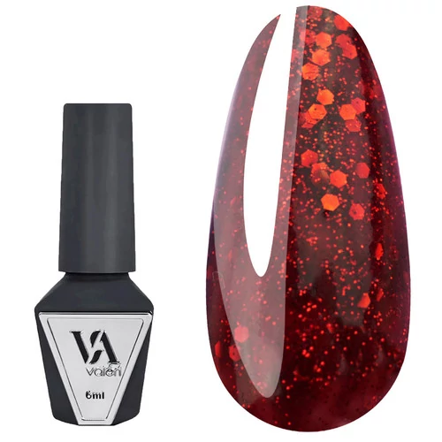 Гель-лак VALERI Color №016 бордовый с блестками 6 мл (NVA16)