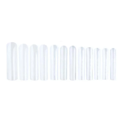 Верхние формы для наращивания VALERI Nail Forms Arched Square прозрачный 120 шт (NVNFA) - Фото №1