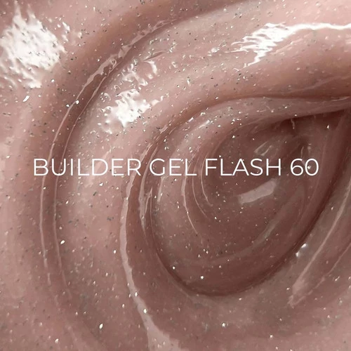 Гель для наращивания светоотражающий Edlen Flash Builder gel №60 пудровый 15 мл (4000361264) - Фото №2