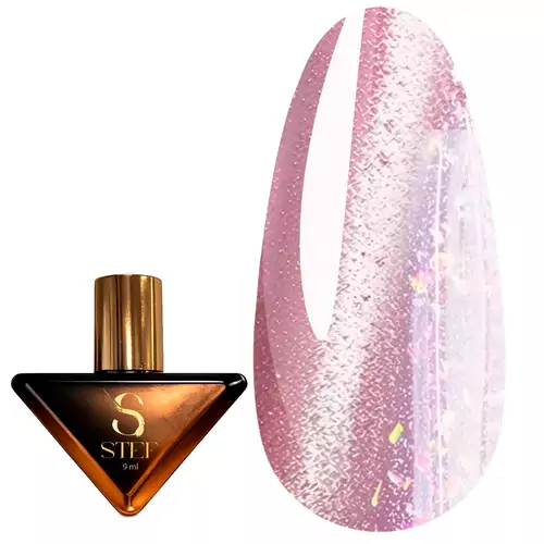 Гель-лак Steffani Cat Eye Euphoria №04 сріблястий рожевий 9 мл (SGPCEE09-04)