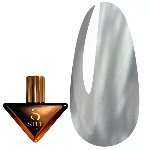 Гель-лак Steffani Cat Eye Mystic №01 сріблястий 9 мл SGPCEM09-01)