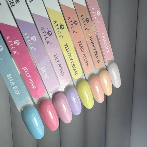 База для ногтей ATICA Color Base Gel Liliac (soak off) лиловый 15 мл (89397) - Фото №3